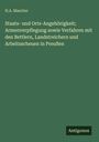 H. A. Mascher: Staats- und Orts-Angehörigkeit; Armenverpflegung sowie Verfahren mit den Bettlern, Landstreichern und Arbeitsscheuen in Preußen, Buch