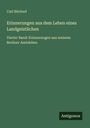 Carl Büchsel: Erinnerungen aus dem Leben eines Landgeistlichen, Buch