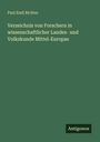 Paul Emil Richter: Verzeichnis von Forschern in wissenschaftlicher Landes- und Volkskunde Mittel-Europas, Buch
