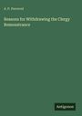 A. P. Perceval: Reasons for Withdrawing the Clergy Remonstrance, Buch