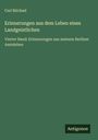 Carl Büchsel: Erinnerungen aus dem Leben eines Landgeistlichen, Buch