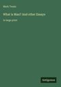 Mark Twain: What is Man? And other Essays, Buch