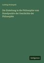 Ludwig Strümpell: Die Einleitung in die Philosophie vom Standpunkte der Geschichte der Philosophie, Buch