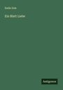 Émile Zola: Ein Blatt Liebe, Buch