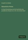 Leopold von Ranke: Sämmtliche Werke, Buch