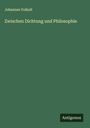 Johannes Volkelt: Zwischen Dichtung und Philosophie, Buch