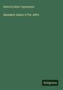 Heinrich Albert Oppermann: Hundert Jahre 1770-1870, Buch