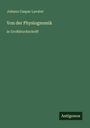 Johann Caspar Lavater: Von der Physiognomik, Buch