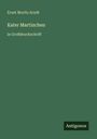 Ernst Moritz Arndt: Kater Martinchen, Buch