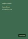 Friedrich Lienhard: Jugendjahre, Buch