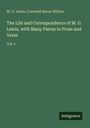 M. G. Lewis: The Life and Correspondence of M. G. Lewis, with Many Pieces in Prose and Verse, Buch