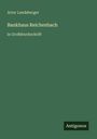 Artur Landsberger: Bankhaus Reichenbach, Buch