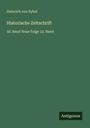 Heinrich Von Sybel: Historische Zeitschrift, Buch