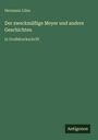 Hermann Löns: Der zweckmäßige Meyer und andere Geschichten, Buch