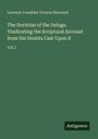 Text: "Leveson Venables Vernon Harcourt. The Doctrine of the Deluge. Vol. I." Grüner Hintergrund, einfaches Design.