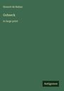 Honoré de Balzac: Gobseck, Buch