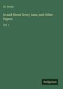 Doran: In and About Drury Lane, and Other Papers, Buch