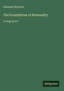 Abraham Myerson: The Foundations of Personality, Buch