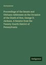"Proceedings of the Senate and Obituary Addresses... George D. Jackson, Senator. Anonymous. Antigonos" auf grünem Hintergrund.
