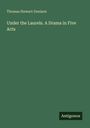 „Thomas Stewart Denison, Under the Laurels. A Drama in Five Acts“. Grüner Hintergrund, unten klein „Antigonos“.