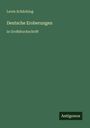 Levin Schücking: Deutsche Eroberungen, Buch