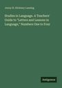 Oben steht "Jenny H. Stickney Lansing". Darunter "Studies in Language...", unten rechts "Antigonos". Minimalistisches Cover.