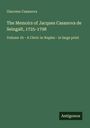 Covertext: "Giacomo Casanova, The Memoirs of Jacques Casanova de Seingalt, 1725-1798, Volume 1b - A Cleric in Naples - in large print". Unten: "Antigonos".