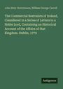 Titel: "The Commercial Restraints of Ireland... Dublin, 1779." Oben Autoren, unten Logo "Antigonos". Dunkelgrüner Hintergrund.