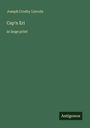 "Joseph Crosby Lincoln; Cap'n Eri; in large print; Antigonos." Grünes Cover, einfacher Stil.