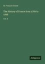 Texts: "M. François Guizot", "The History of France from 1789 to 1848", "Vol. 8", "Antigonos". Grüner Hintergrund.