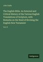 Titel und Autor: The English Bible von John Eadie, Vol. II. Herausgeber: Antigonos. Grüner Hintergrund, schlichte Gestaltung.