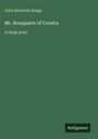 Text: John Kendrick Bangs, Mr. Bonaparte of Corsica, in large print. Grüner Hintergrund, unten rechts "Antigonos" auf einem Logo.