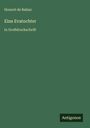 "Eine Evatochter in Großdruckschrift." Honoré de Balzac. Unten rechts steht "Antigonos" auf einem dunkelgrünen Hintergrund.