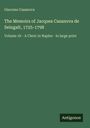 Giacomo Casanova. The Memoirs of Jacques Casanova de Seingalt, 1725-1798. Volume 1b - A Cleric in Naples - in large print. Unten rechts steht "Antigonos". Der Hintergrund ist dunkelgrün.