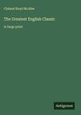 "Cleland Boyd McAfee: The Greatest English Classic in large print" auf grünem Hintergrund, unten "Antigonos".