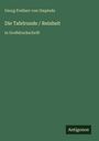 Text: „Georg Freiherr von Ompteda, Die Tafelrunde / Reinheit, in Großdruckschrift“. Grüner Hintergrund, Logo „Antigonos“.