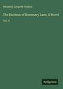 Benjamin Leopold Farjeon, "The Duchess of Rosemary Lane. A Novel", Vol. II. Grüner Hintergrund. Logo: Antigonos.