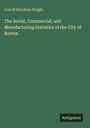 Carroll Davidson Wright: The Social, Commercial, and Manufacturing Statistics of the City of Boston, Buch
