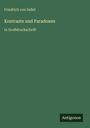 Text: "Friedrich von Sallet, Kontraste und Paradoxon, in Großdruckschrift, Antigonos". Grüner Hintergrund, schlichtes Design.