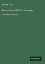 Grüner Hintergrund, darauf steht: Ludwig Tieck, Franz Sternbalds Wanderungen, in Großdruckschrift. Unten: Antigonos.