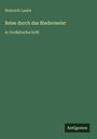 Heinrich Laube: Reise durch das Biedermeier, Buch