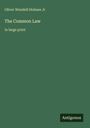 Oliver Wendell Holmes Jr: The Common Law, Buch