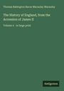 Text: "Thomas Babington Baron Macaulay Macaulay. The History of England, from the Accession of James II. Volume 4 - in large print". Unten rechts: "Antigonos". Hintergrund in dunkelgrün.