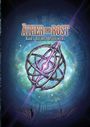„Äther und Rost: Band 1, Das Herz des Uhrwerks“. Illustration zeigt ein schwebendes, leuchtendes, silbernes Uhrwerk in kosmischem Hintergrund.