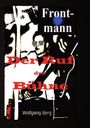 Text: "Frontmann Der Ruf der Bühne" und "Wolfgang Berg". Schwarz-weiße Illustration eines Musikers mit Gitarre.