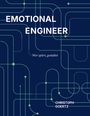 "EMOTIONAL ENGINEER", "Wer spürt, gestaltet", "CHRISTOPH GOERTZ". Linienmuster auf dunkelblauem Hintergrund.