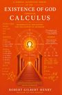 „A FORMAL SCIENTIFIC PROOF OF THE EXISTENCE OF GOD THROUGH CALCULUS“ steht groß. Orange Hintergrund, symmetrische Grafik.