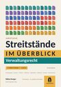"Juristische Streitstände im Überblick: Verwaltungsrecht. 1 Streitstand = 1 Seite, 78 Streitstände. Niklas Denger." 

Bunte Dokument-Icons oben.