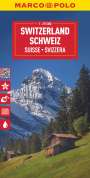 : MARCO POLO Reisekarte Schweiz 1:275.000, KRT