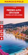 : MARCO POLO Reisekarte Provence-Alpes-Côte d'Azur 1:275.000, KRT
